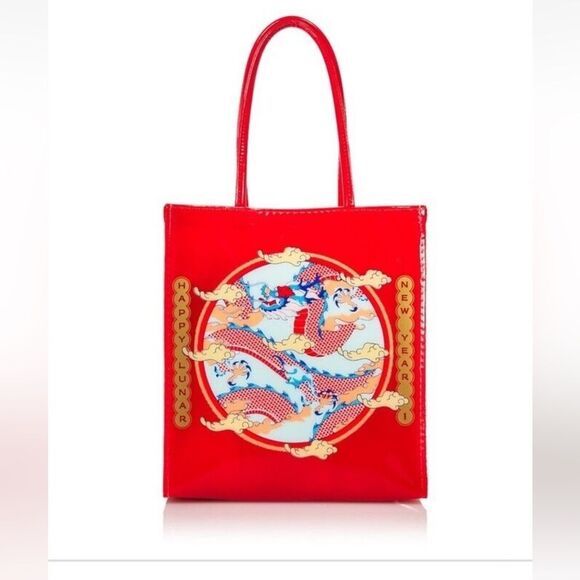 Red Designer Tote Bag - Picture 1 of 9